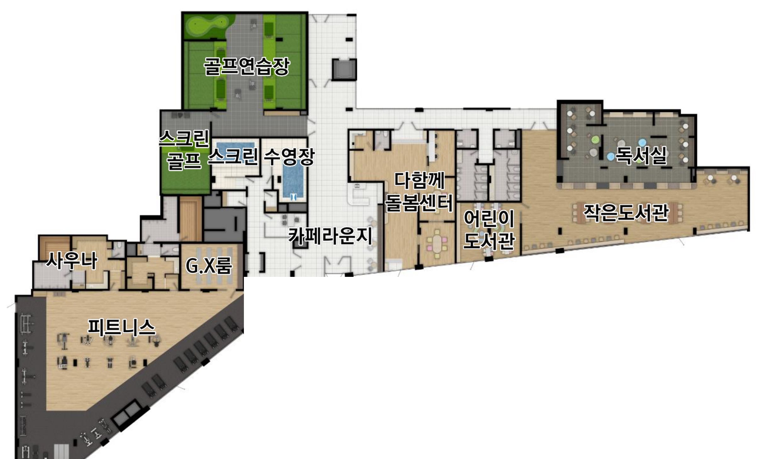 1단지 커뮤니티 평면도